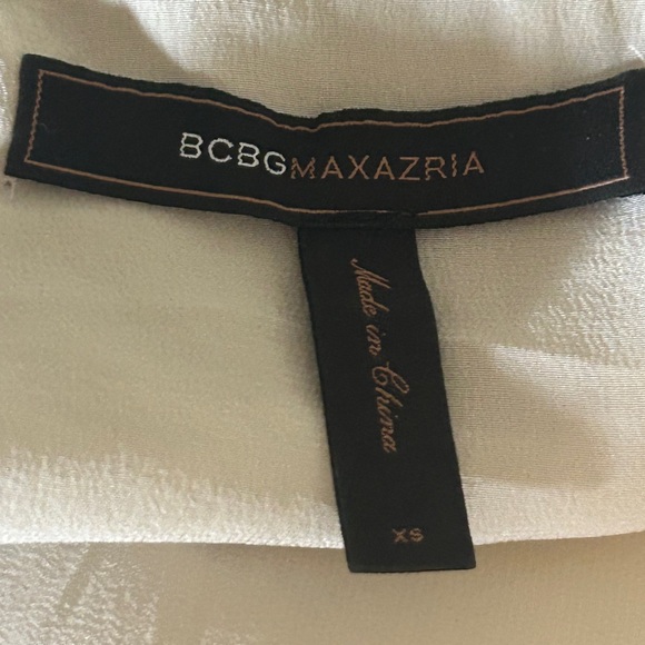 BCBG Black and Cream 100% Silk Sleeveless Top - Picture 12 of 12